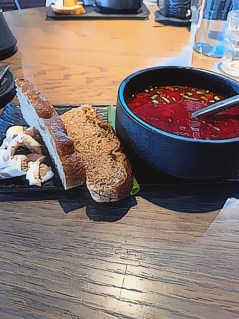 Anime ML look bake — meal still life