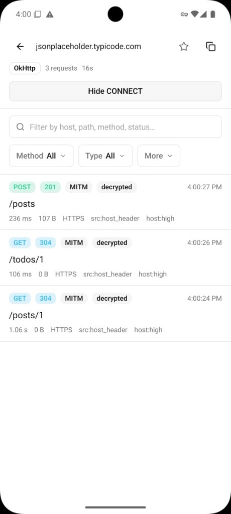 Lenswire domain detail with request list